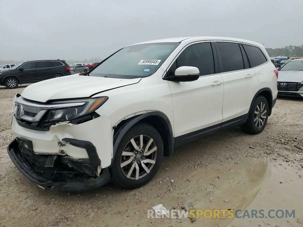 1 Photograph of a damaged car 5FNYF5H33KB039408 HONDA PILOT 2019
