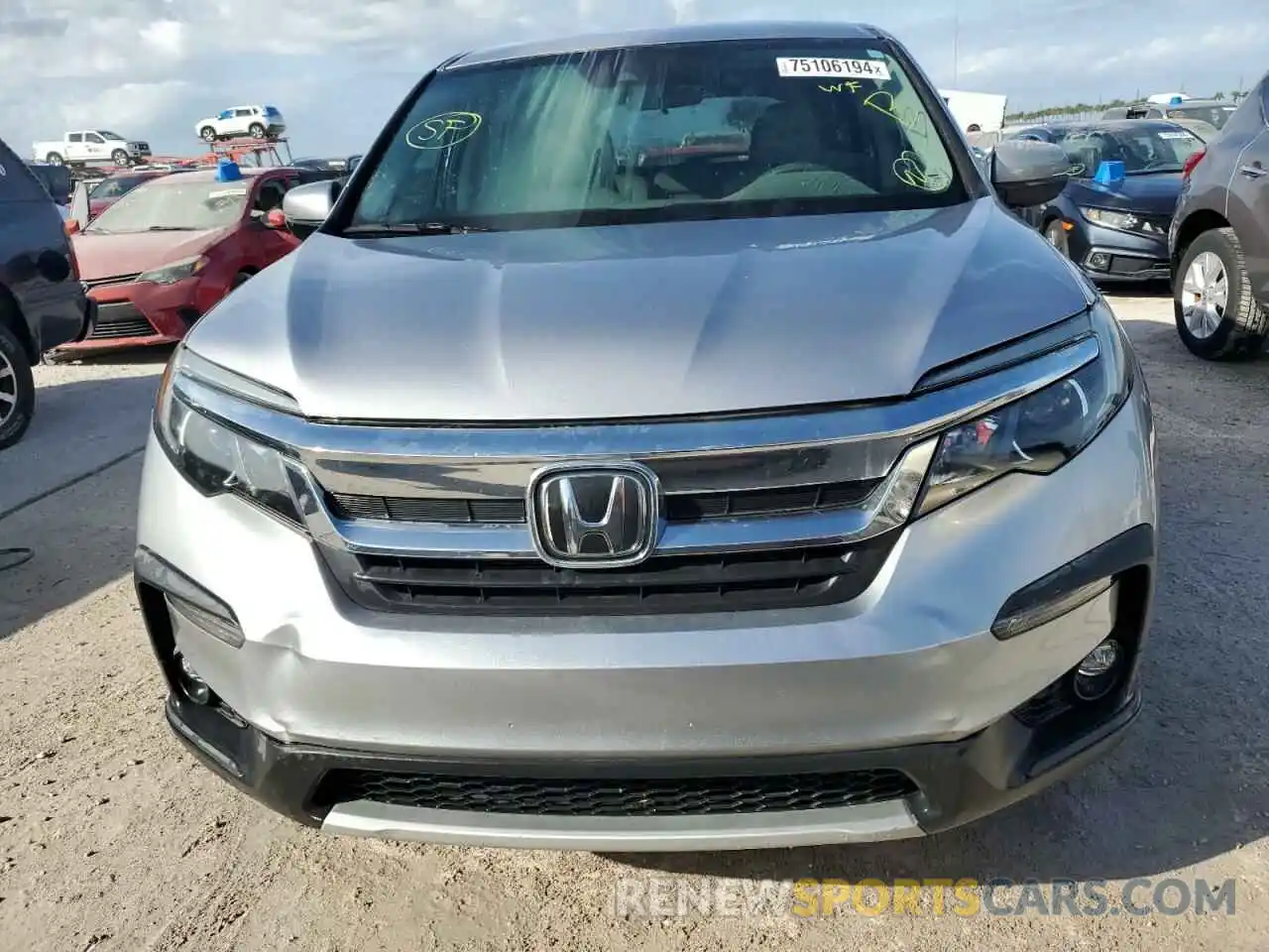 5 Photograph of a damaged car 5FNYF5H33KB039828 HONDA PILOT 2019