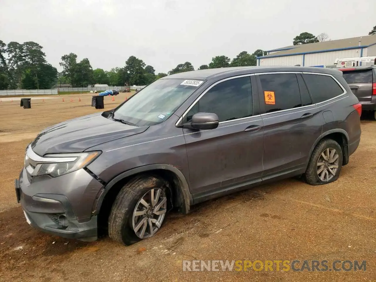 1 Photograph of a damaged car 5FNYF5H34KB028496 HONDA PILOT 2019