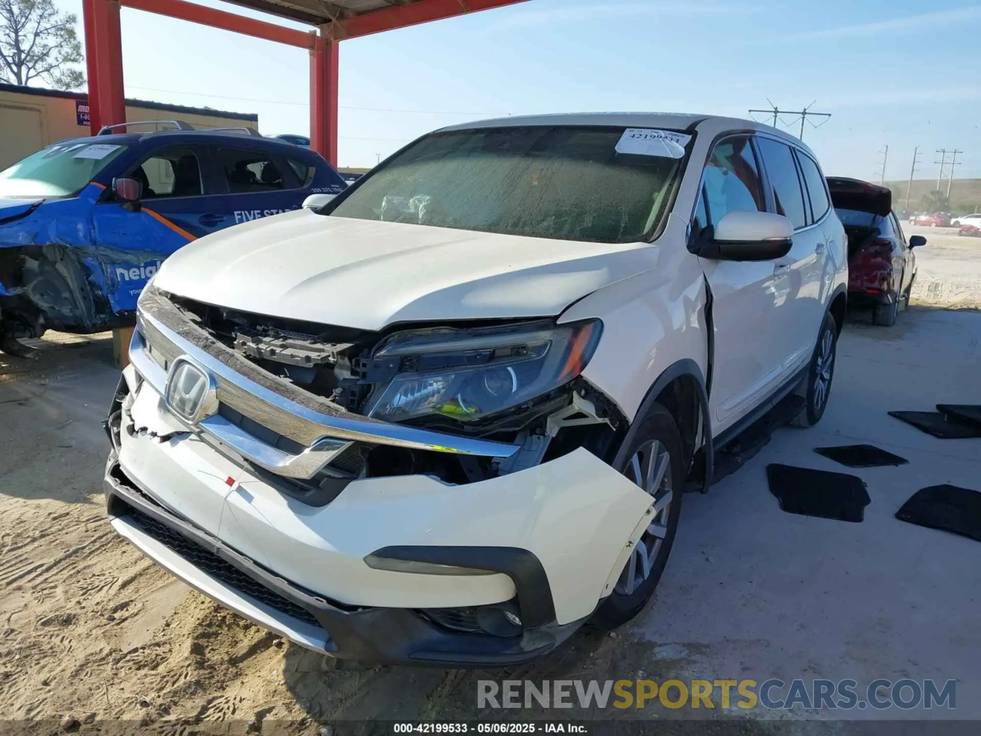 2 Photograph of a damaged car 5FNYF5H37KB013250 HONDA PILOT 2019