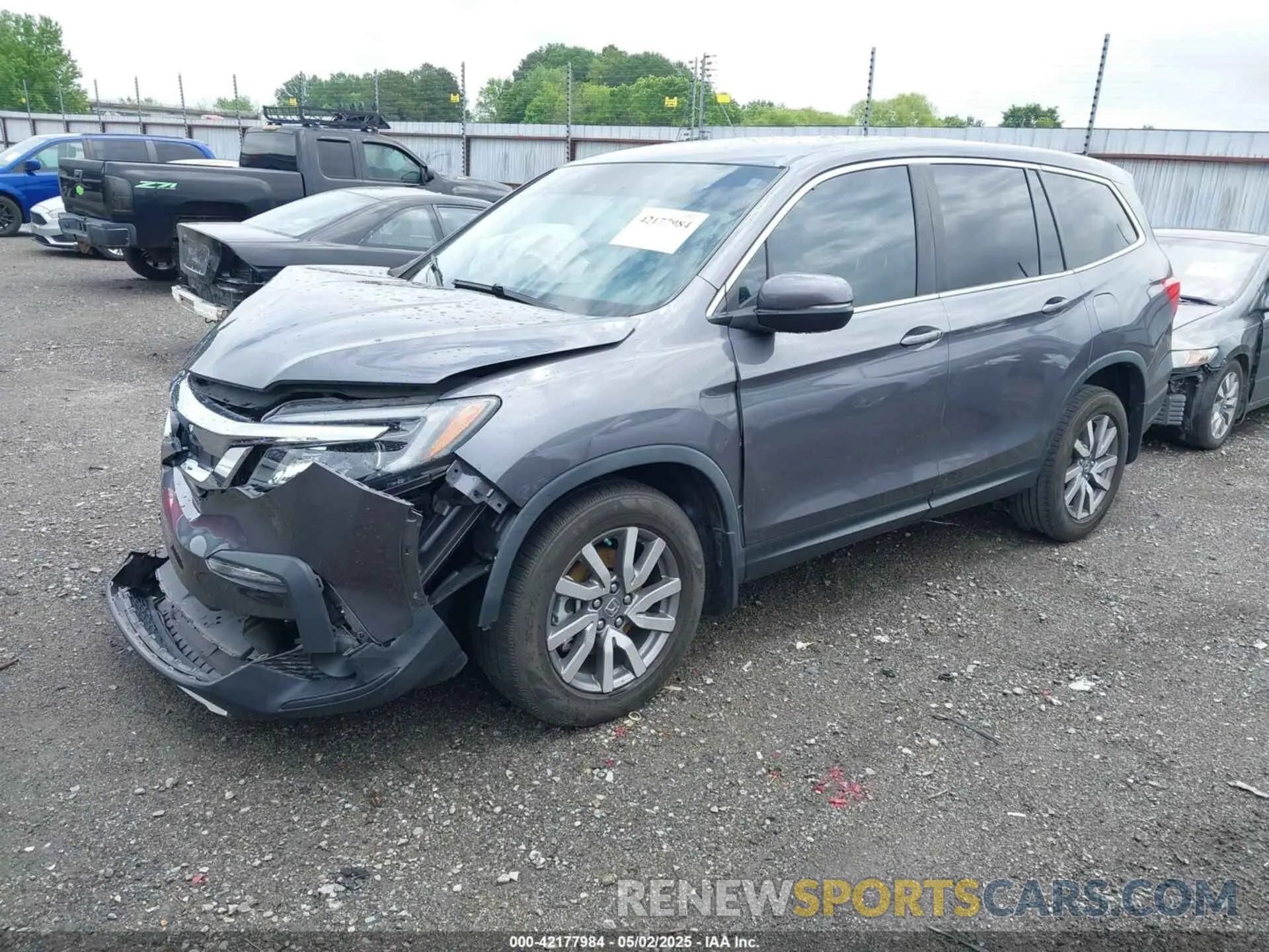 2 Photograph of a damaged car 5FNYF5H37KB034499 HONDA PILOT 2019