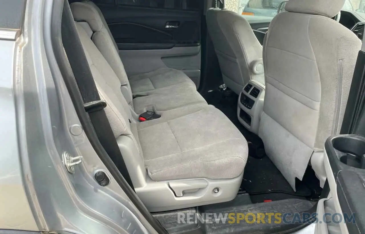 6 Photograph of a damaged car 5FNYF5H3XKB045688 HONDA PILOT 2019