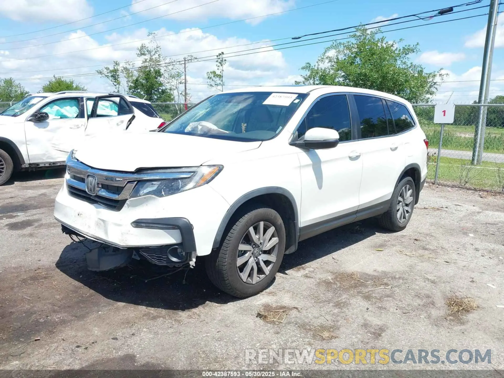 2 Photograph of a damaged car 5FNYF5H42KB026108 HONDA PILOT 2019