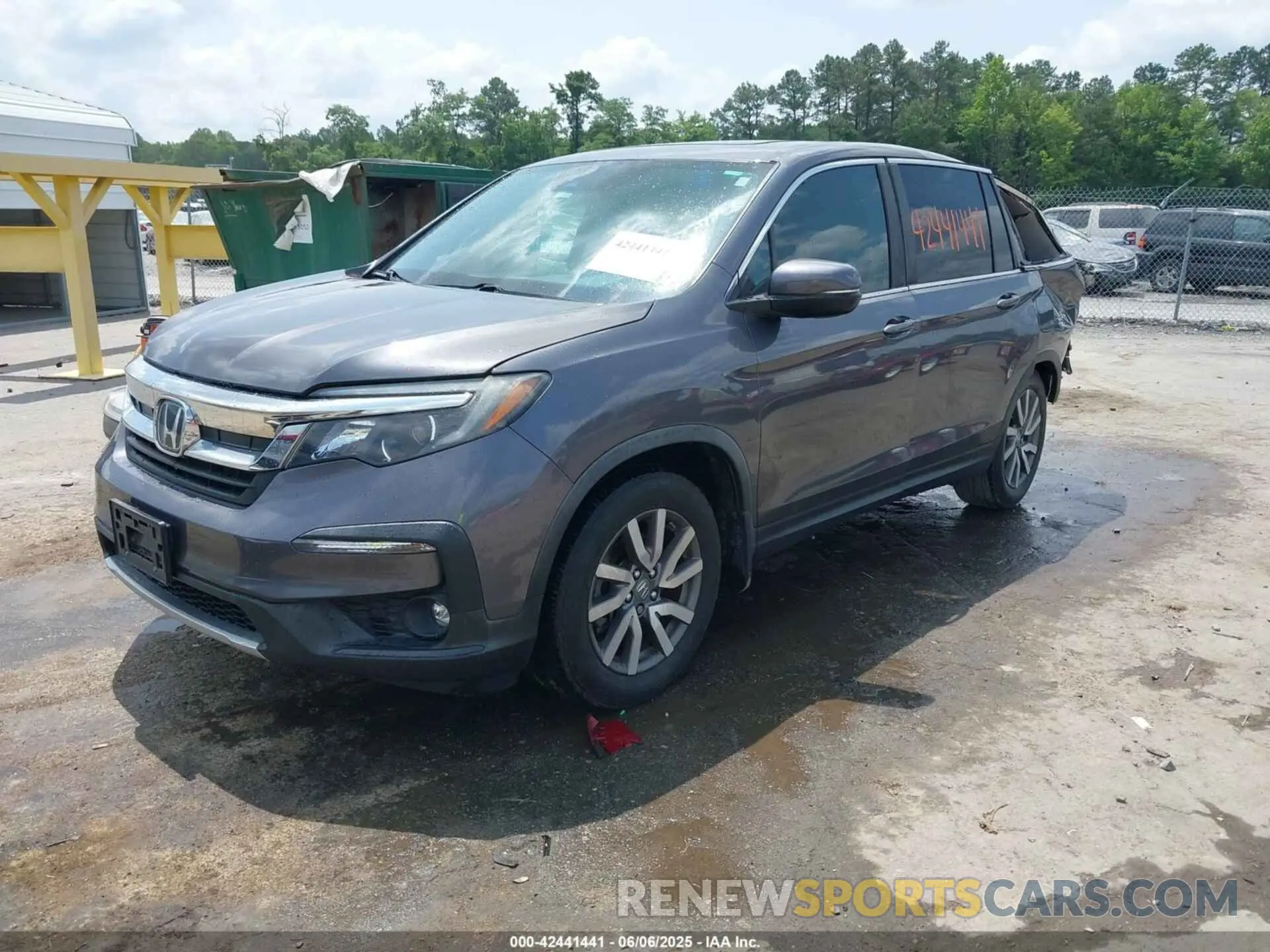 2 Photograph of a damaged car 5FNYF5H4XKB018306 HONDA PILOT 2019