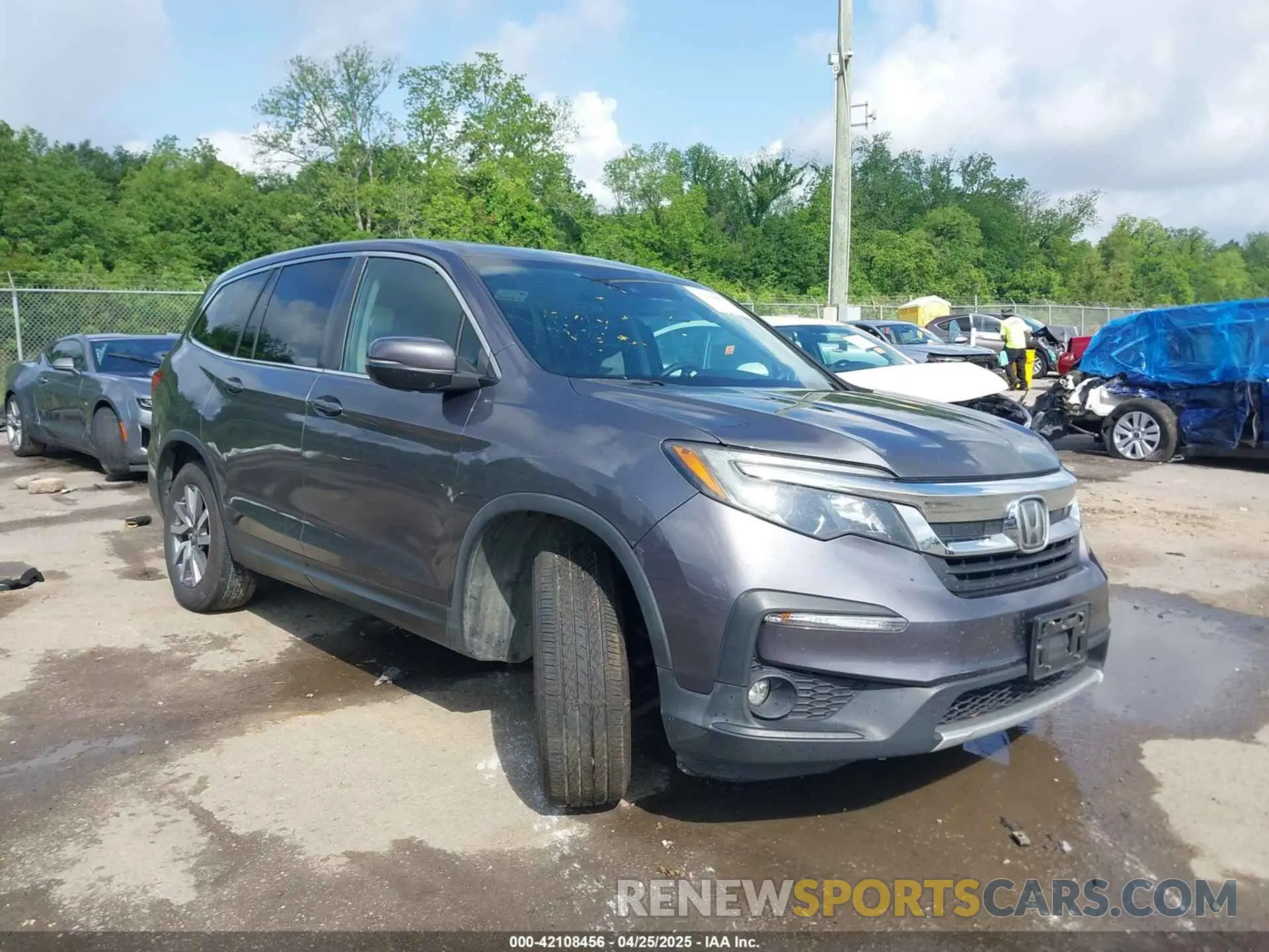 1 Photograph of a damaged car 5FNYF5H52KB039336 HONDA PILOT 2019