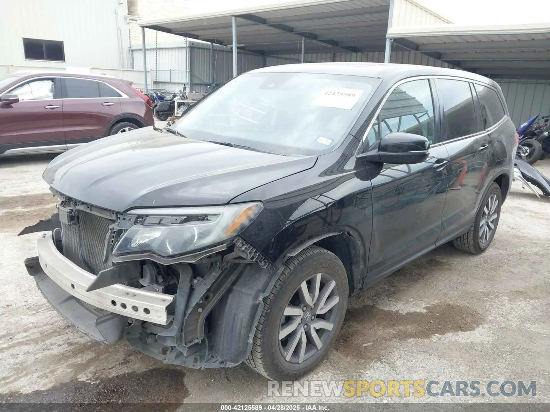 2 Photograph of a damaged car 5FNYF5H53KB019113 HONDA PILOT 2019