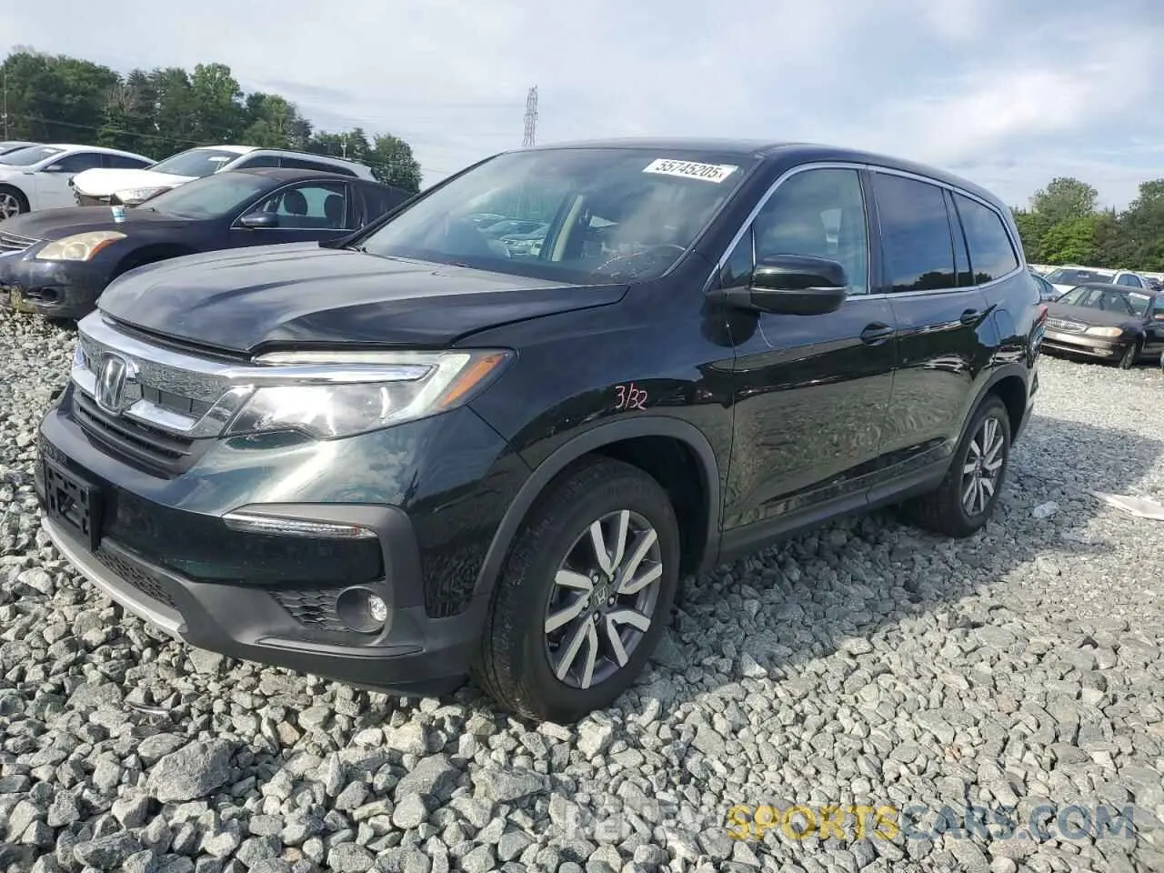 1 Photograph of a damaged car 5FNYF5H53KB043959 HONDA PILOT 2019