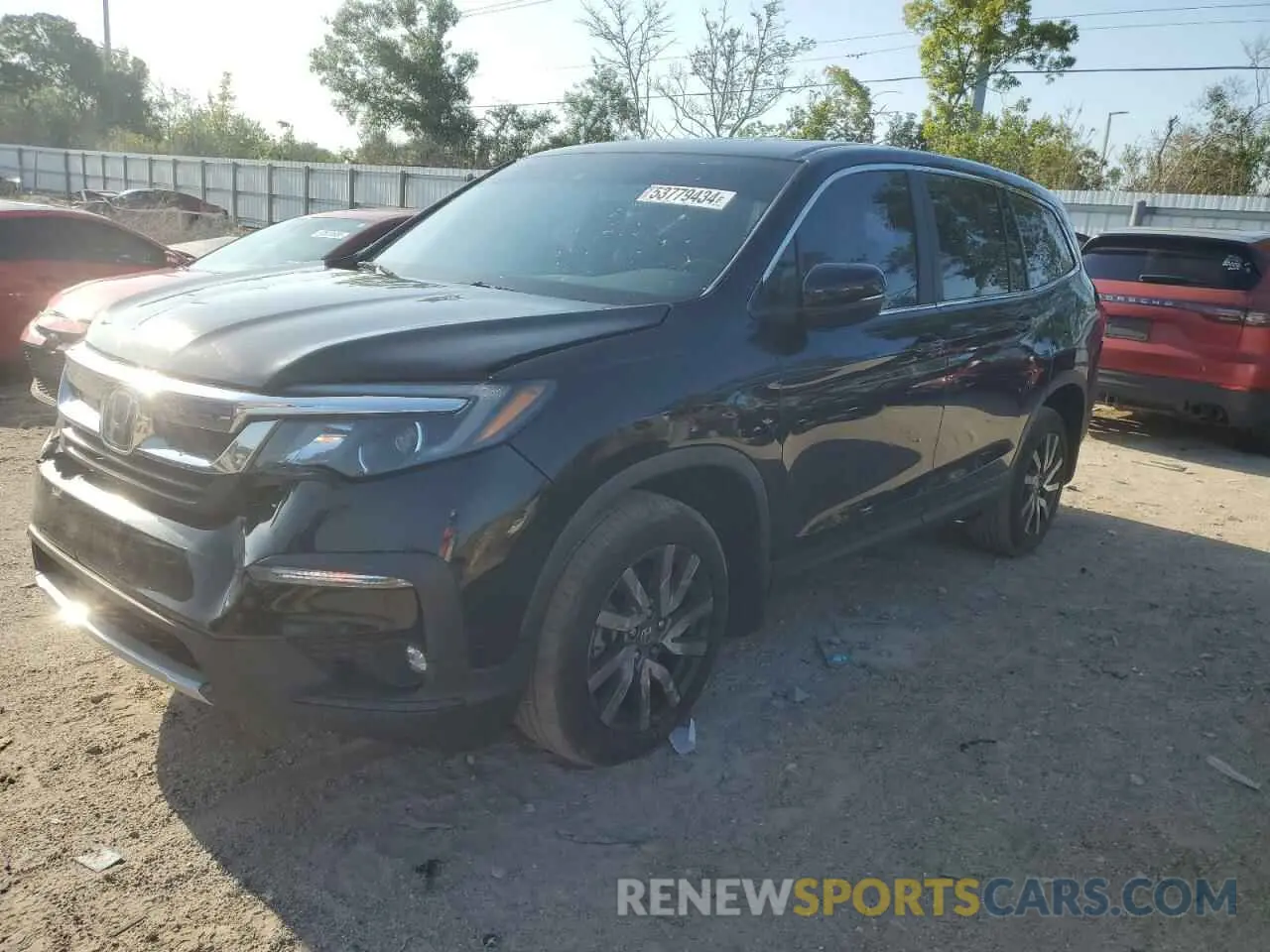 1 Photograph of a damaged car 5FNYF5H57KB025111 HONDA PILOT 2019