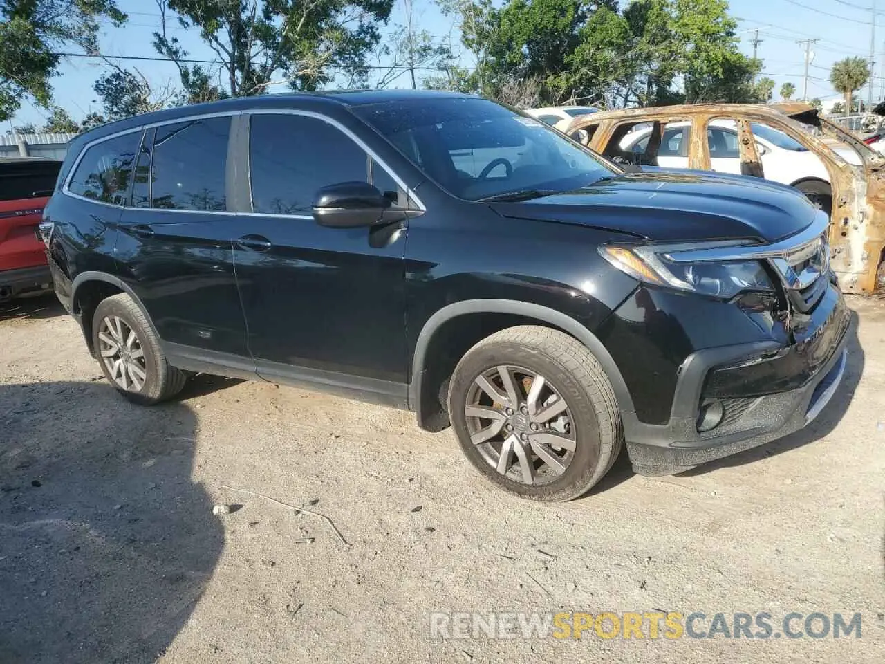 4 Photograph of a damaged car 5FNYF5H57KB025111 HONDA PILOT 2019