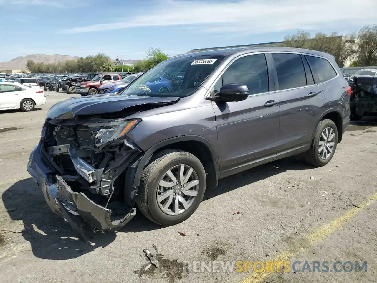 1 Photograph of a damaged car 5FNYF5H59KB034909 HONDA PILOT 2019