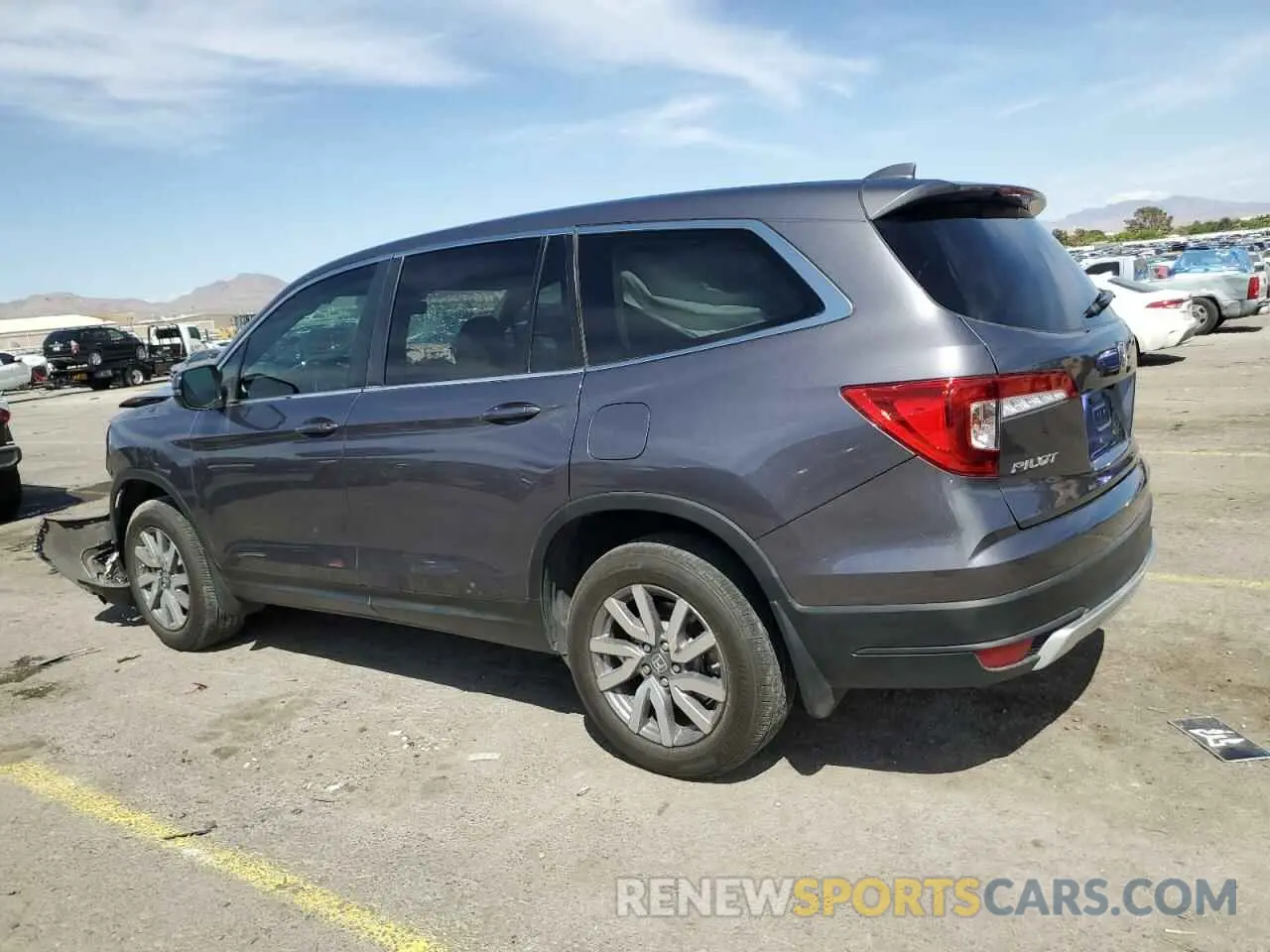 2 Photograph of a damaged car 5FNYF5H59KB034909 HONDA PILOT 2019