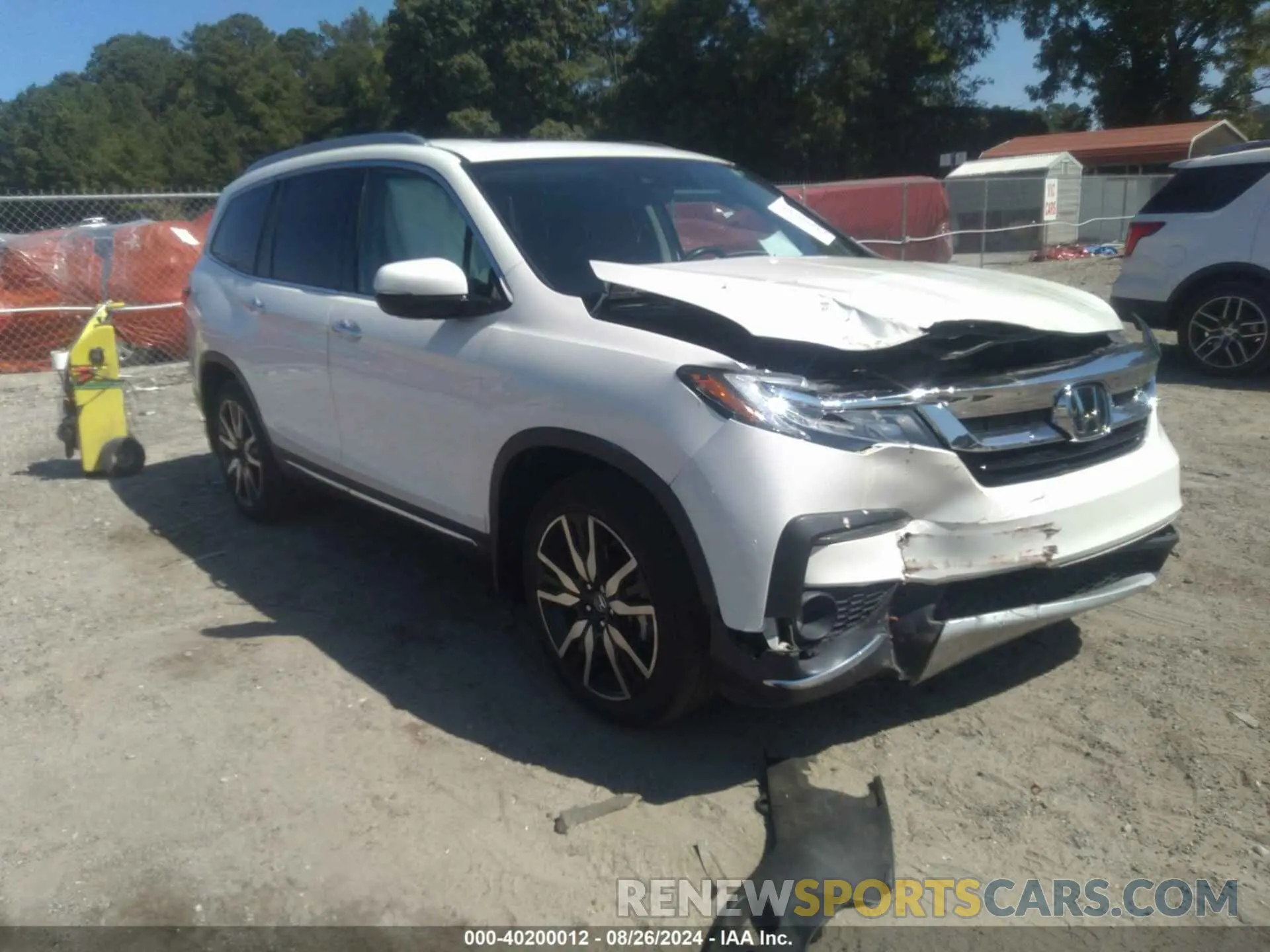 1 Photograph of a damaged car 5FNYF5H91KB038679 HONDA PILOT 2019