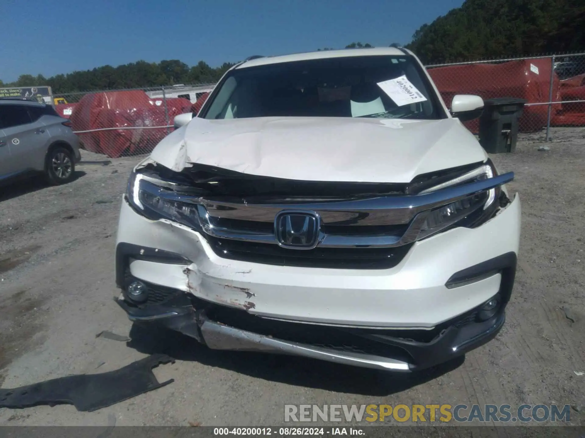 12 Photograph of a damaged car 5FNYF5H91KB038679 HONDA PILOT 2019