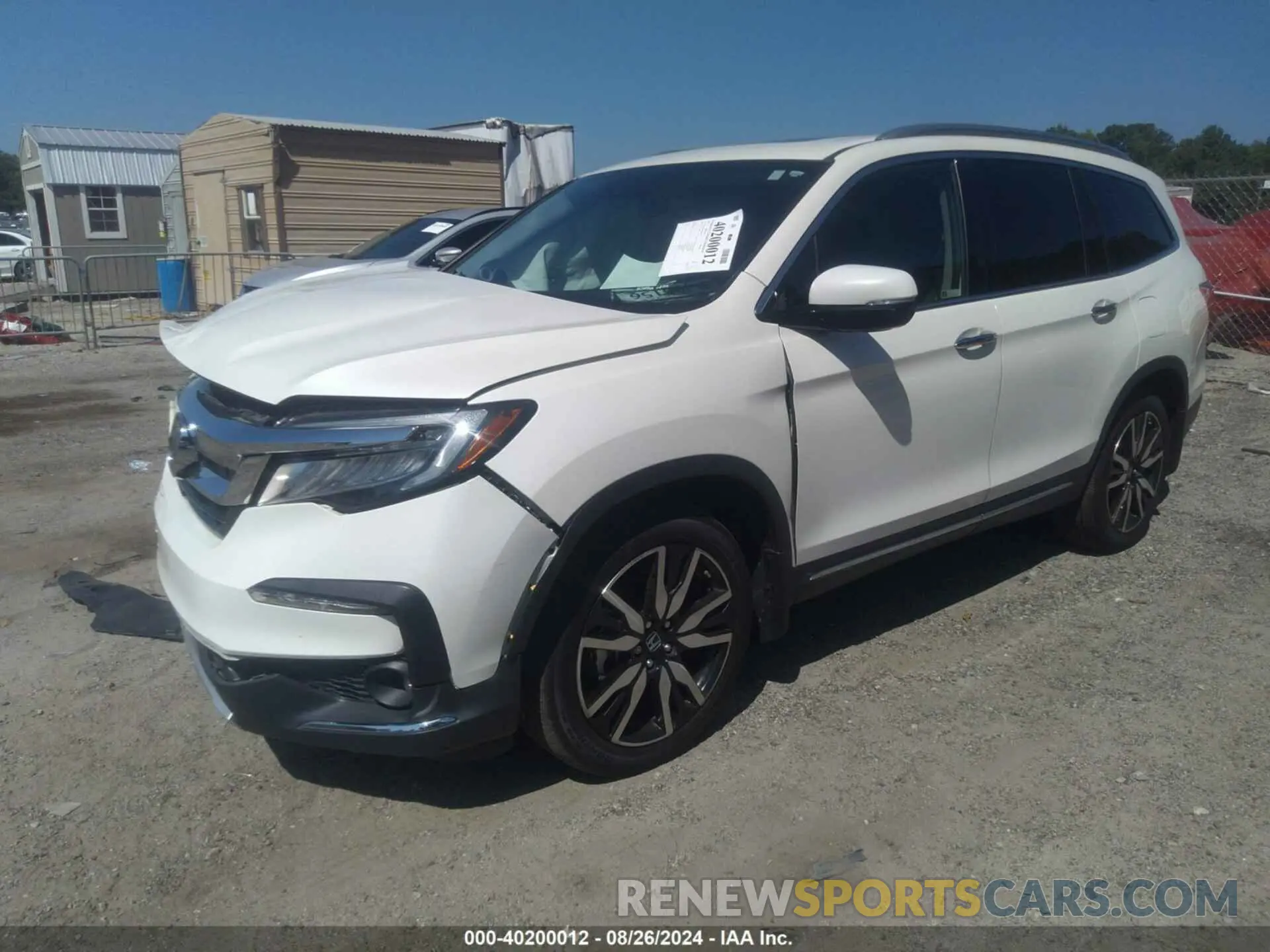 2 Photograph of a damaged car 5FNYF5H91KB038679 HONDA PILOT 2019
