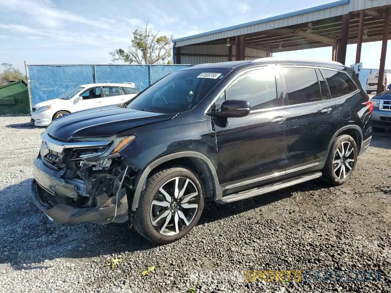 1 Photograph of a damaged car 5FNYF5H97KB007291 HONDA PILOT 2019