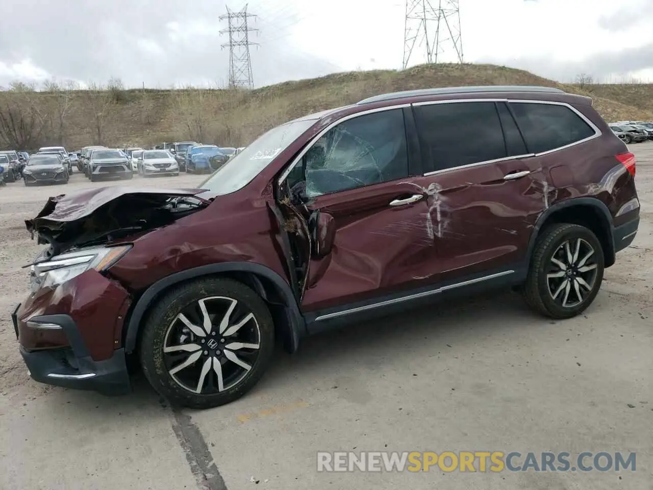 1 Photograph of a damaged car 5FNYF6H04KB092839 HONDA PILOT 2019