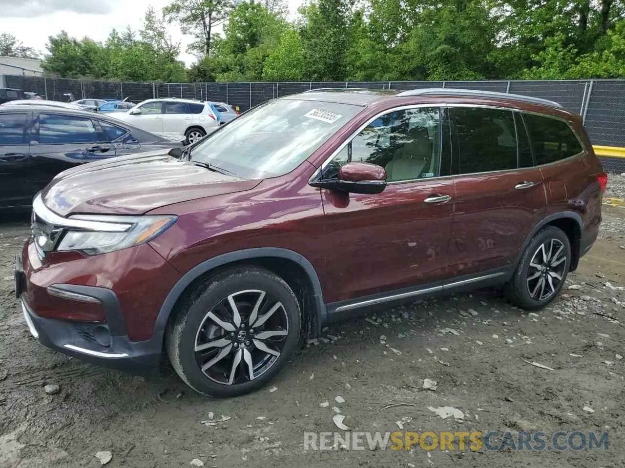 1 Photograph of a damaged car 5FNYF6H05KB014358 HONDA PILOT 2019