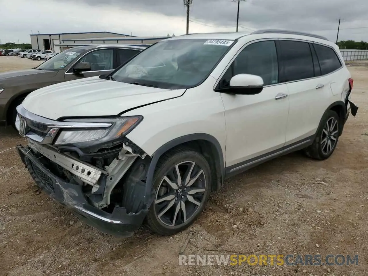 1 Photograph of a damaged car 5FNYF6H07KB001286 HONDA PILOT 2019
