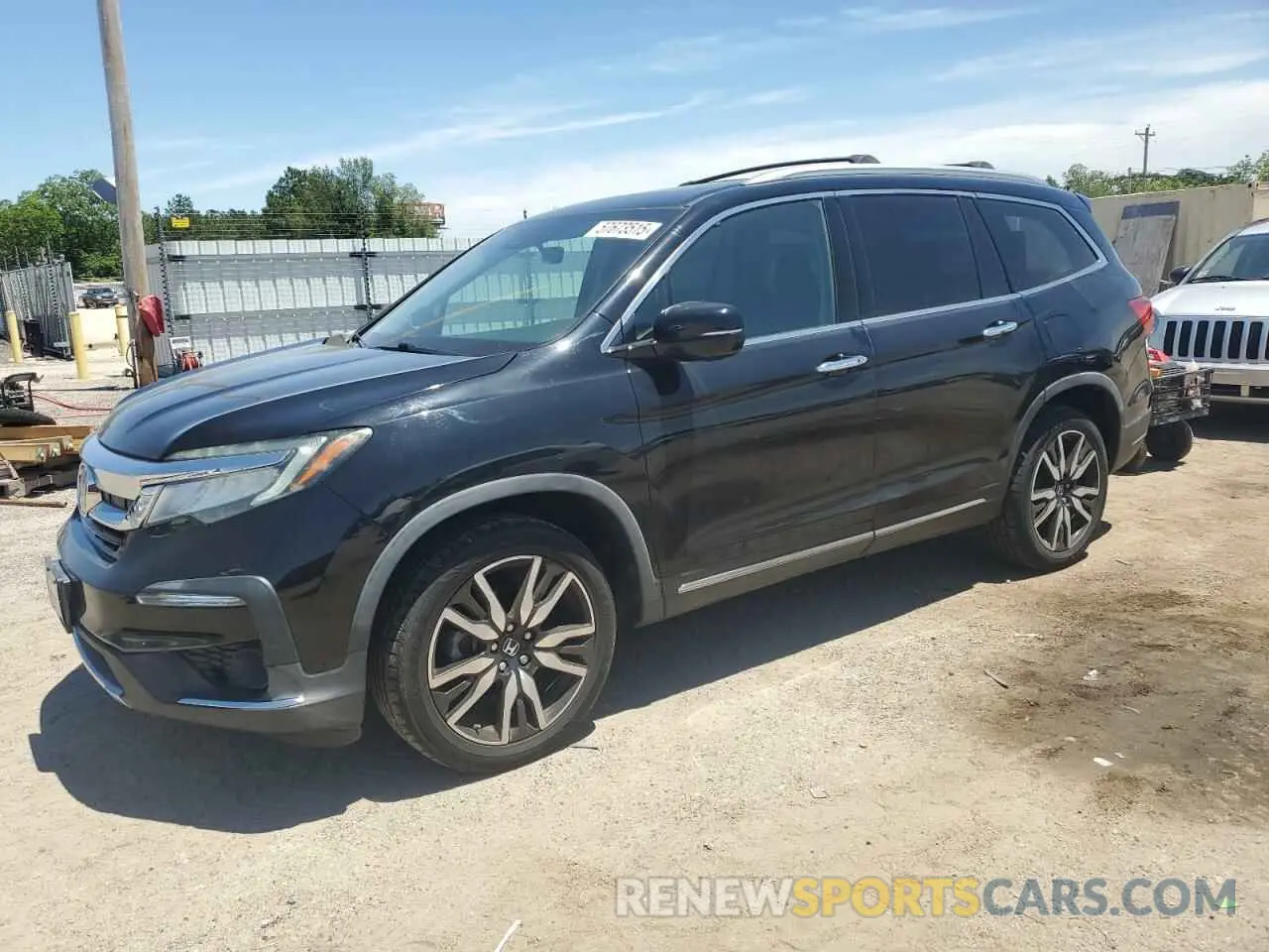 1 Photograph of a damaged car 5FNYF6H07KB071046 HONDA PILOT 2019