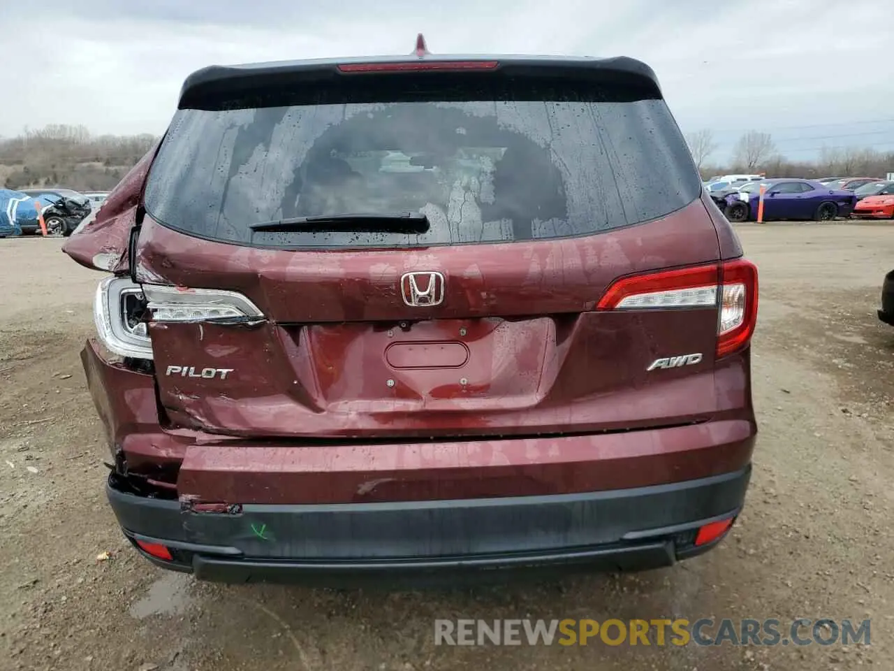 6 Photograph of a damaged car 5FNYF6H12KB075823 HONDA PILOT 2019