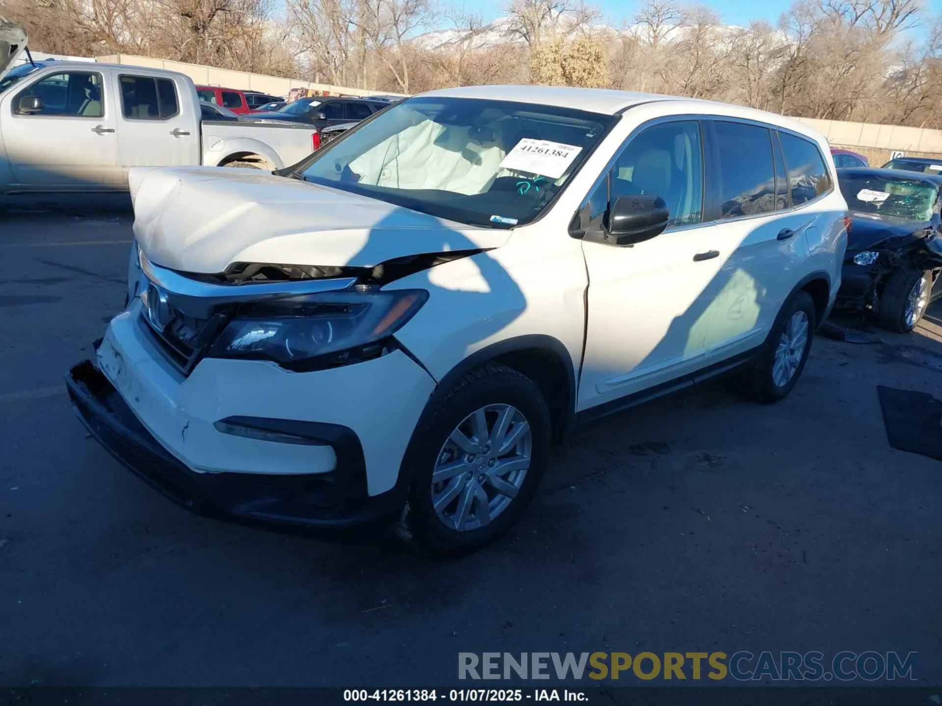 2 Photograph of a damaged car 5FNYF6H14KB021391 HONDA PILOT 2019