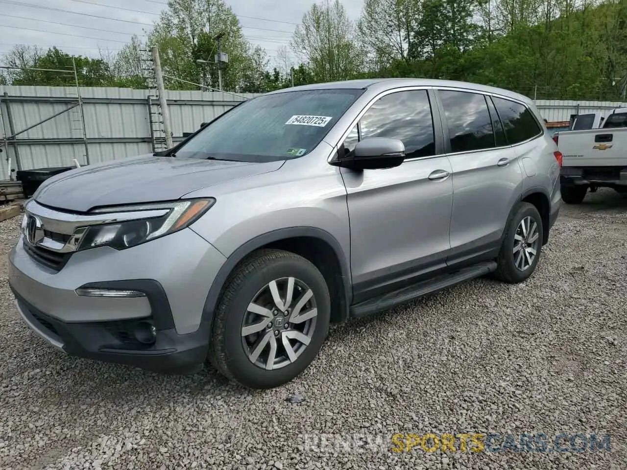 1 Photograph of a damaged car 5FNYF6H30KB027710 HONDA PILOT 2019
