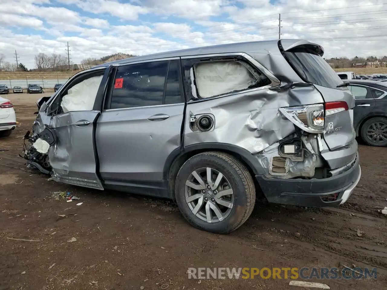 2 Photograph of a damaged car 5FNYF6H31KB093229 HONDA PILOT 2019