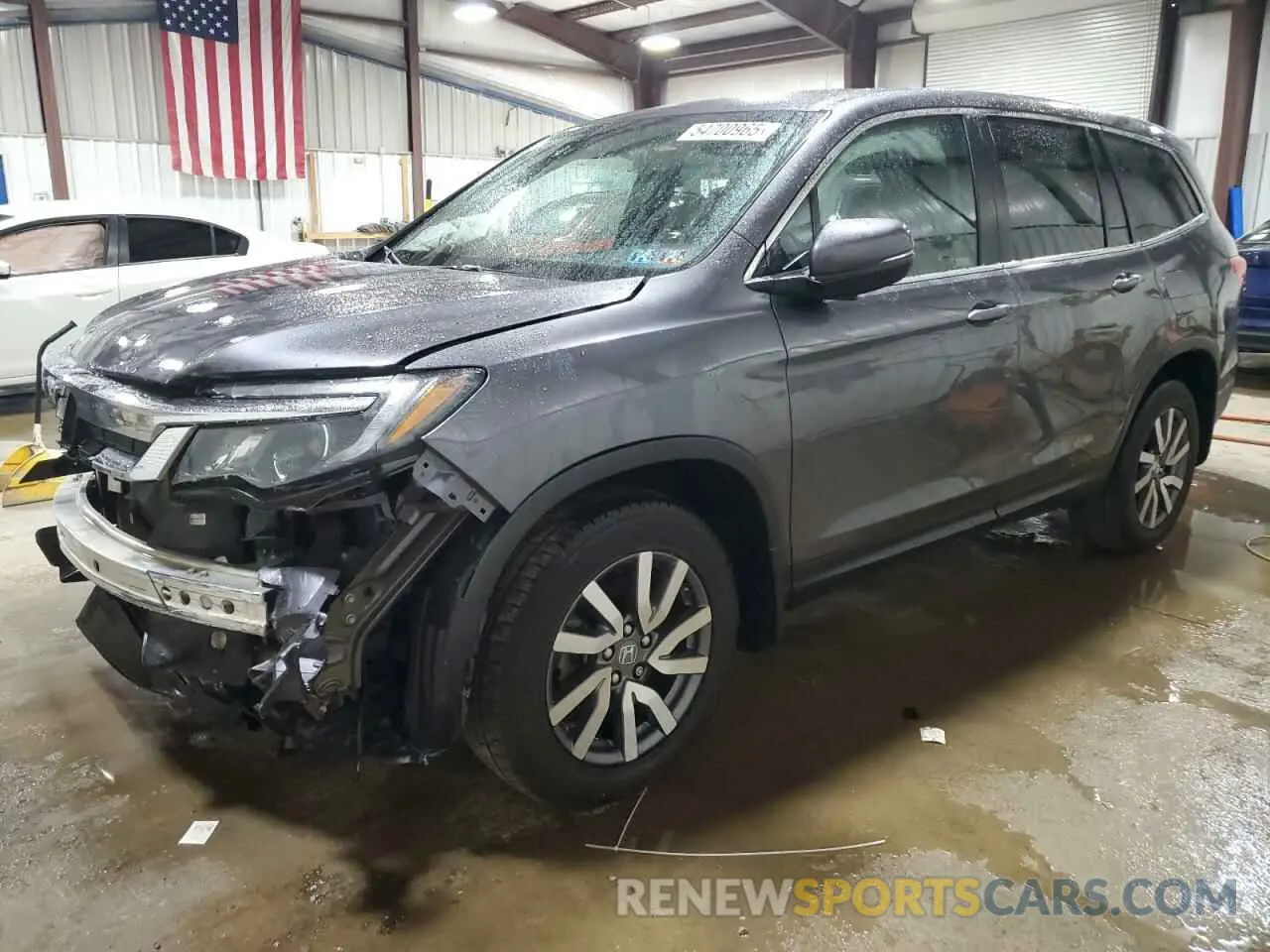1 Photograph of a damaged car 5FNYF6H32KB063494 HONDA PILOT 2019