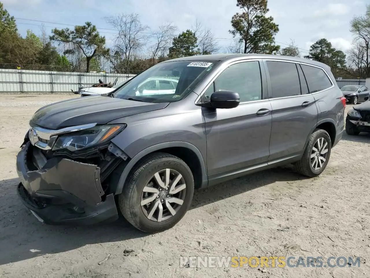 1 Photograph of a damaged car 5FNYF6H37KB058288 HONDA PILOT 2019