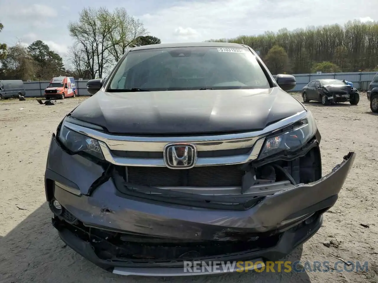 5 Photograph of a damaged car 5FNYF6H37KB058288 HONDA PILOT 2019
