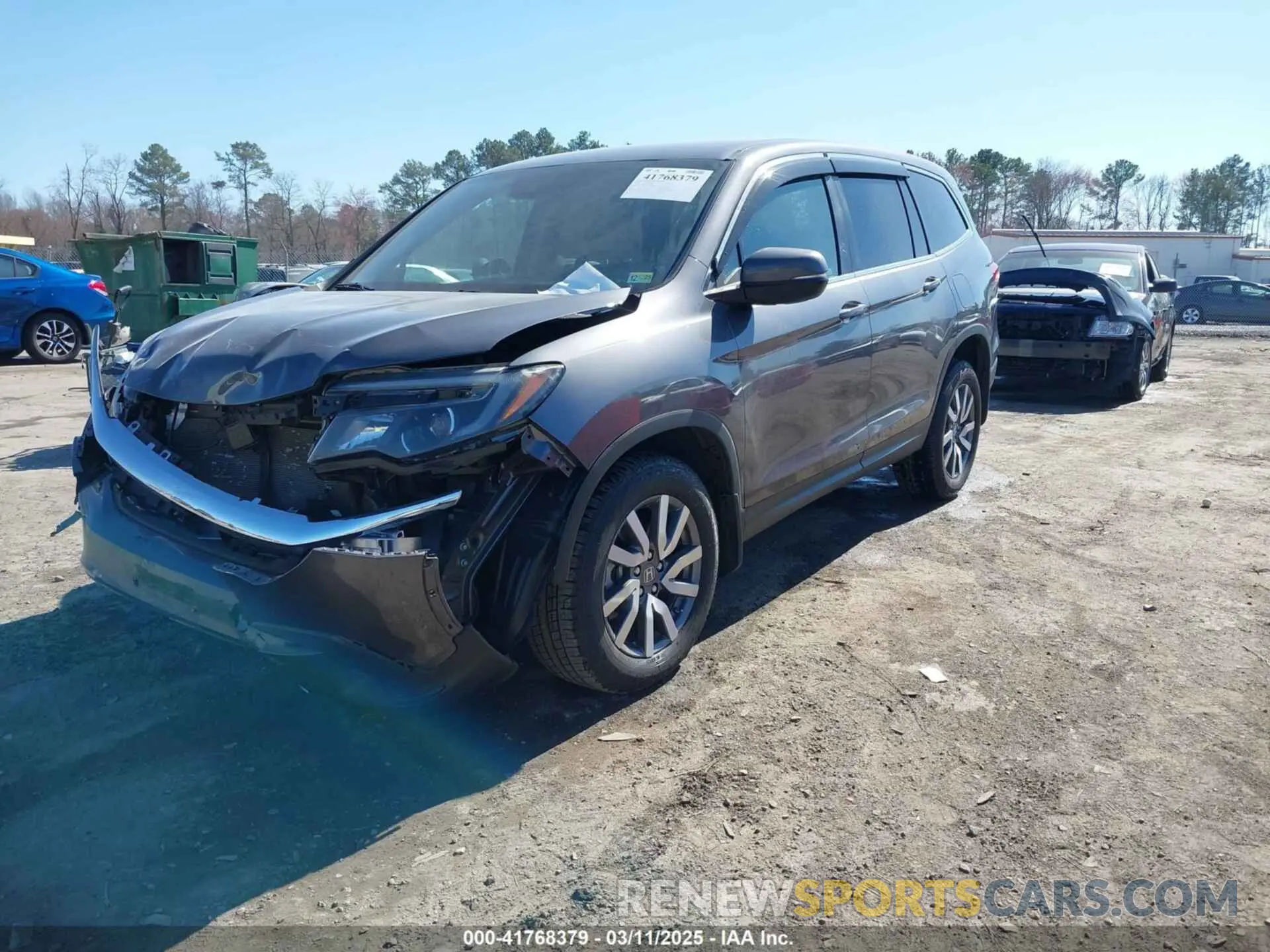 2 Photograph of a damaged car 5FNYF6H39KB045168 HONDA PILOT 2019