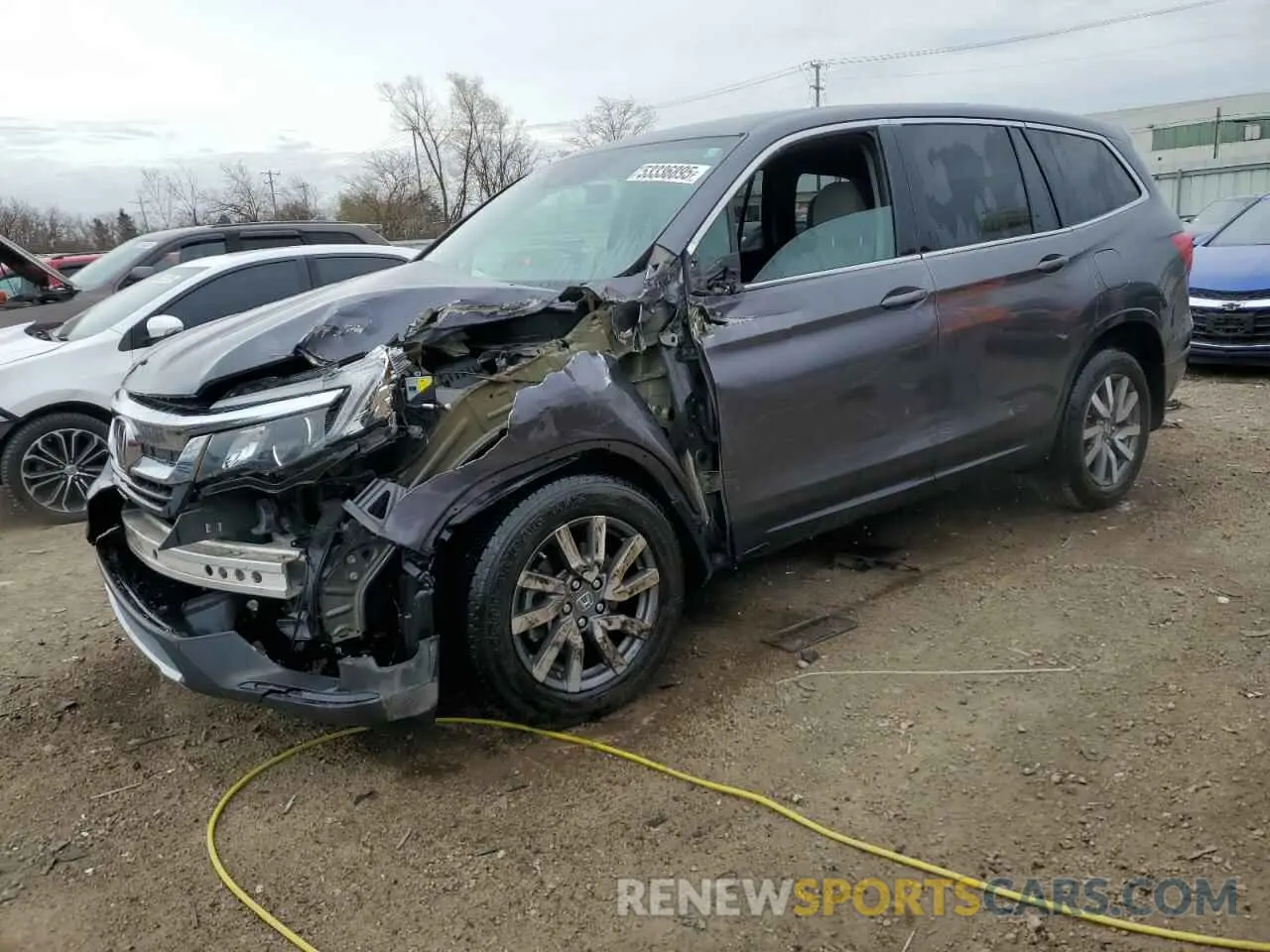 1 Photograph of a damaged car 5FNYF6H3XKB053649 HONDA PILOT 2019