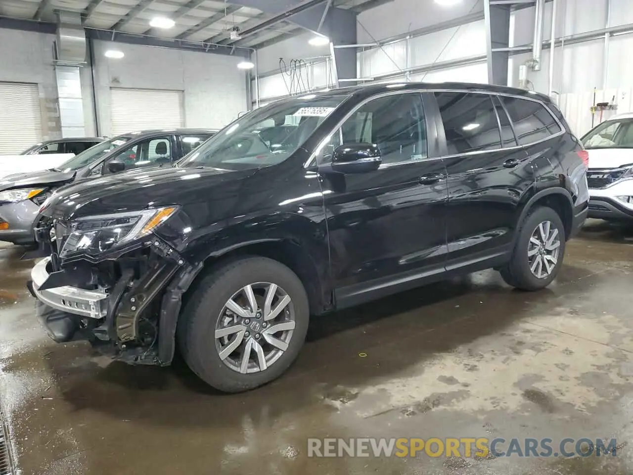1 Photograph of a damaged car 5FNYF6H48KB031707 HONDA PILOT 2019