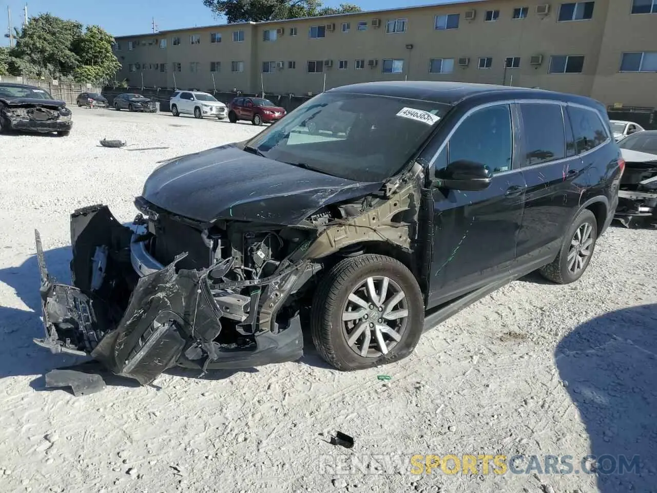 1 Photograph of a damaged car 5FNYF6H49KB030761 HONDA PILOT 2019