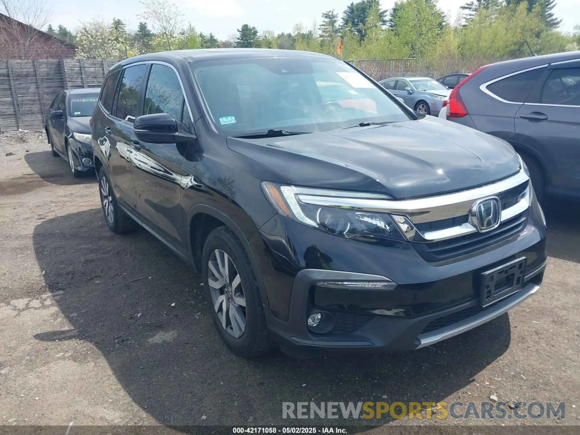 1 Photograph of a damaged car 5FNYF6H50KB098147 HONDA PILOT 2019