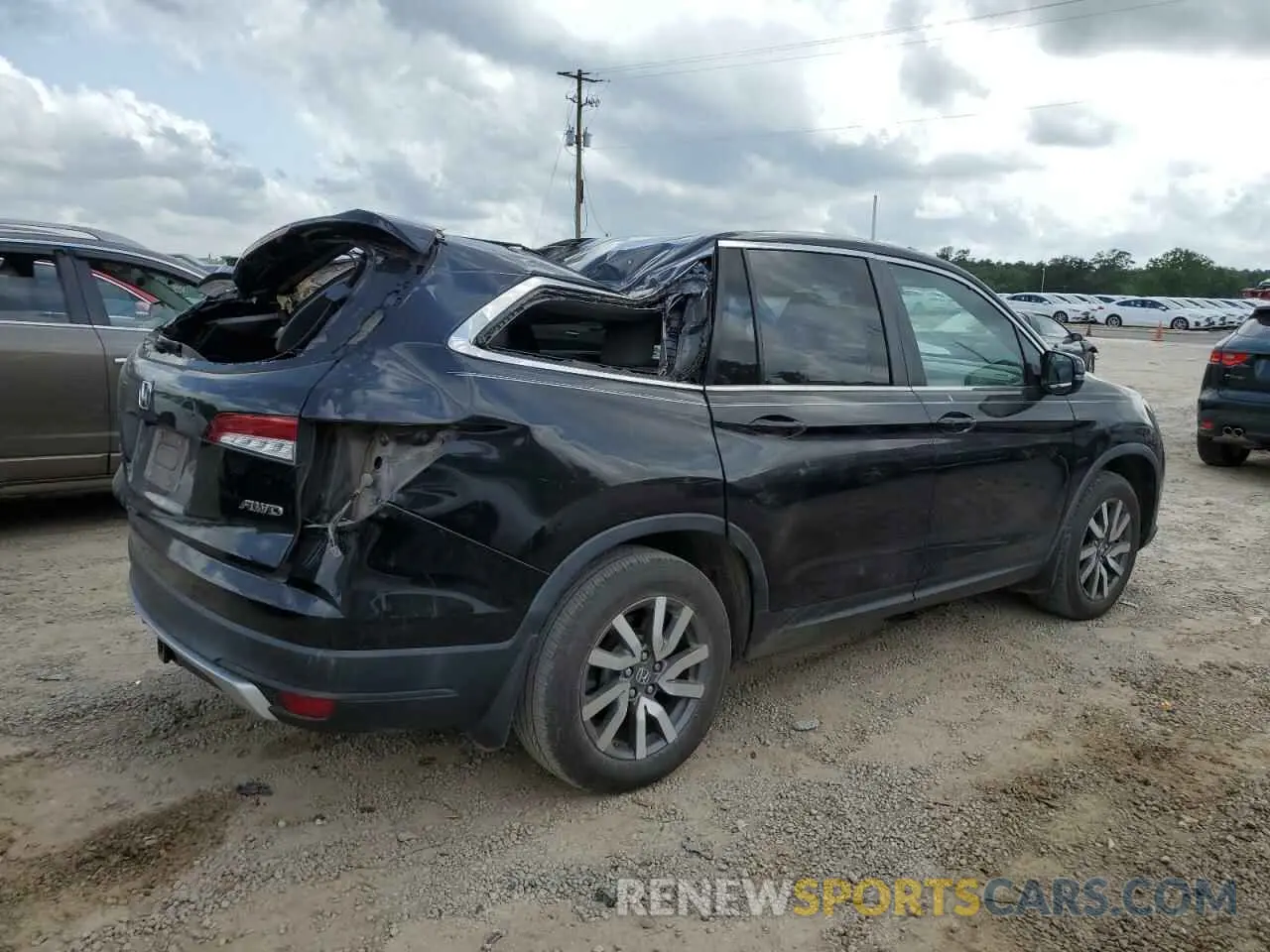3 Photograph of a damaged car 5FNYF6H52KB030450 HONDA PILOT 2019