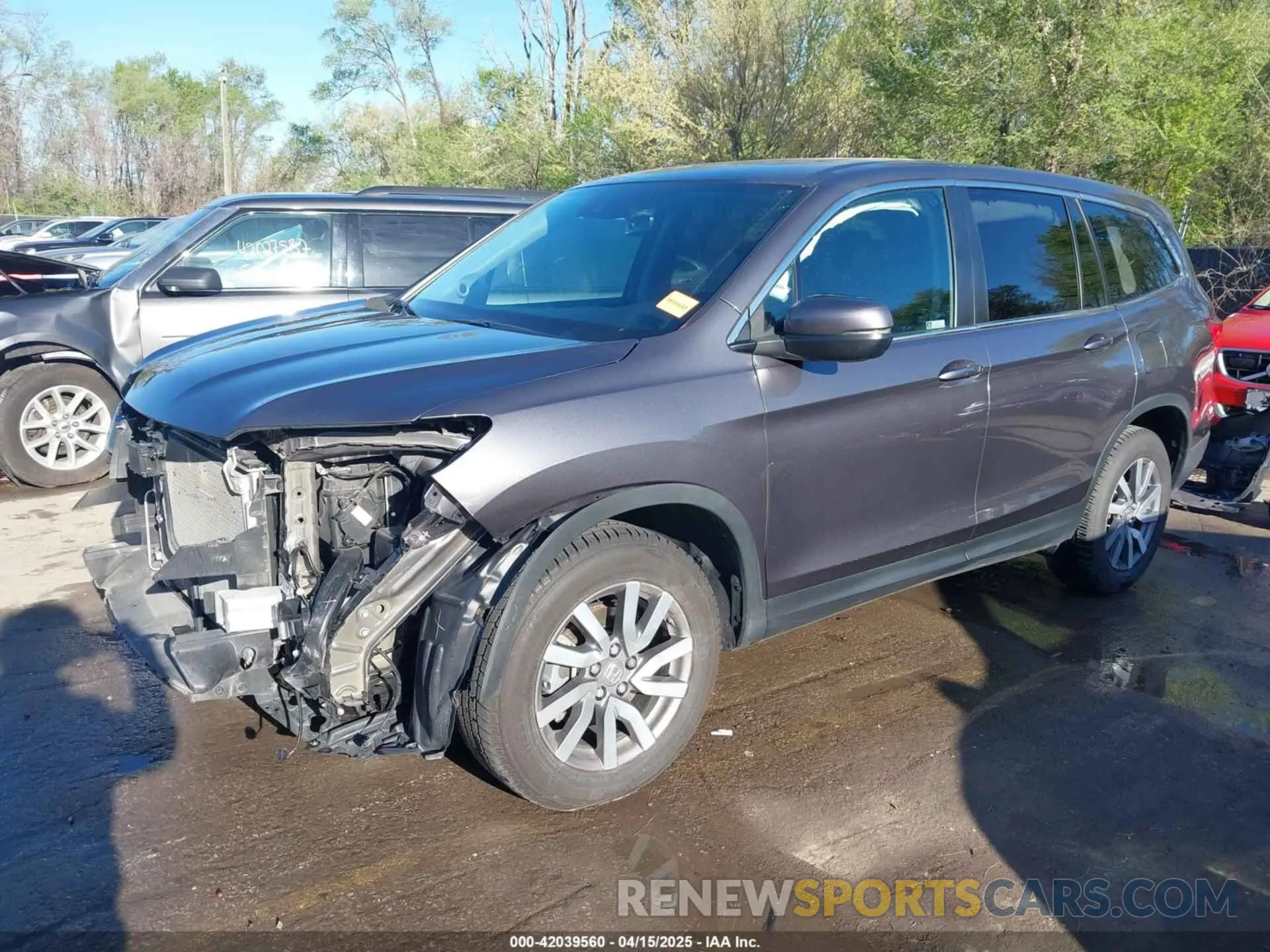 2 Photograph of a damaged car 5FNYF6H54KB038176 HONDA PILOT 2019