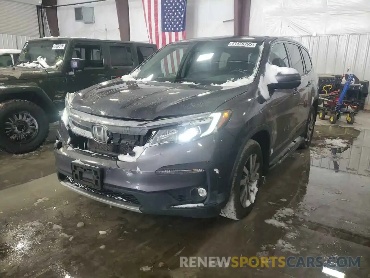 1 Photograph of a damaged car 5FNYF6H55KB030247 HONDA PILOT 2019