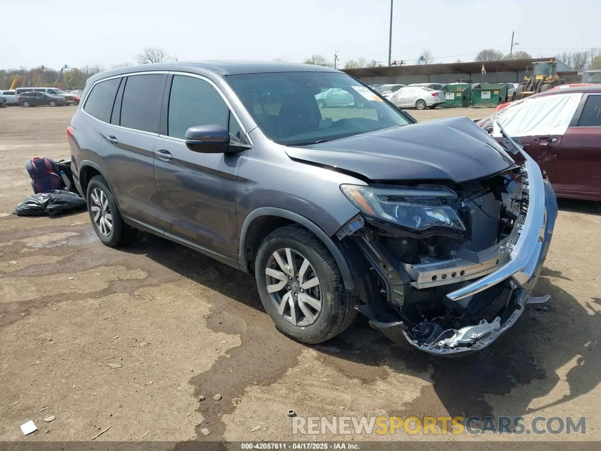 1 Photograph of a damaged car 5FNYF6H55KB082929 HONDA PILOT 2019