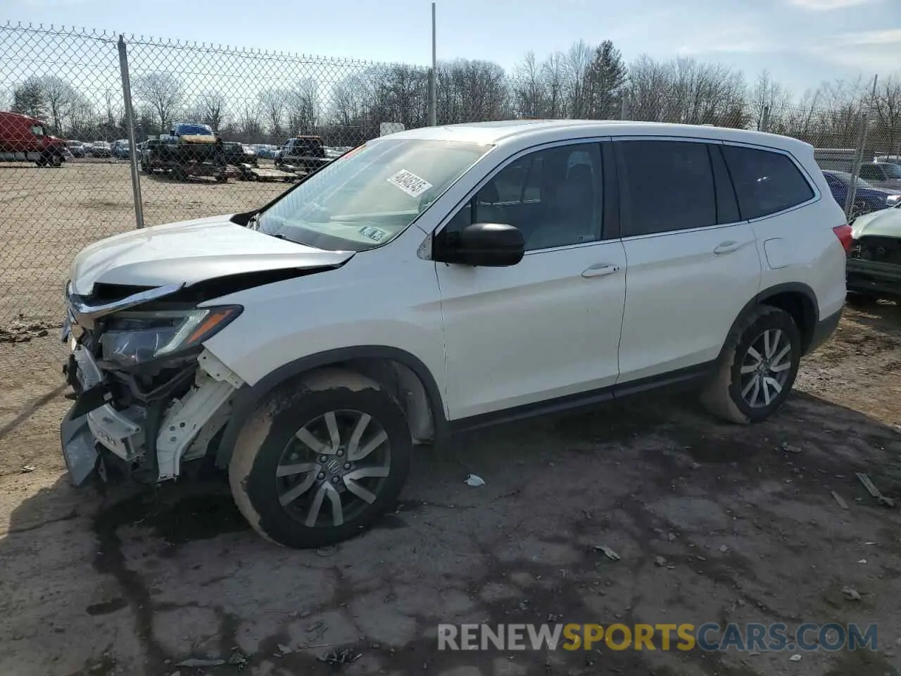 1 Photograph of a damaged car 5FNYF6H56KB023775 HONDA PILOT 2019