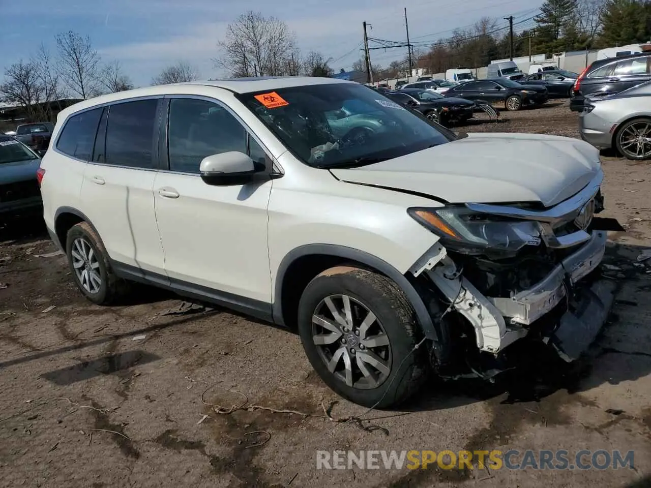 4 Photograph of a damaged car 5FNYF6H56KB023775 HONDA PILOT 2019