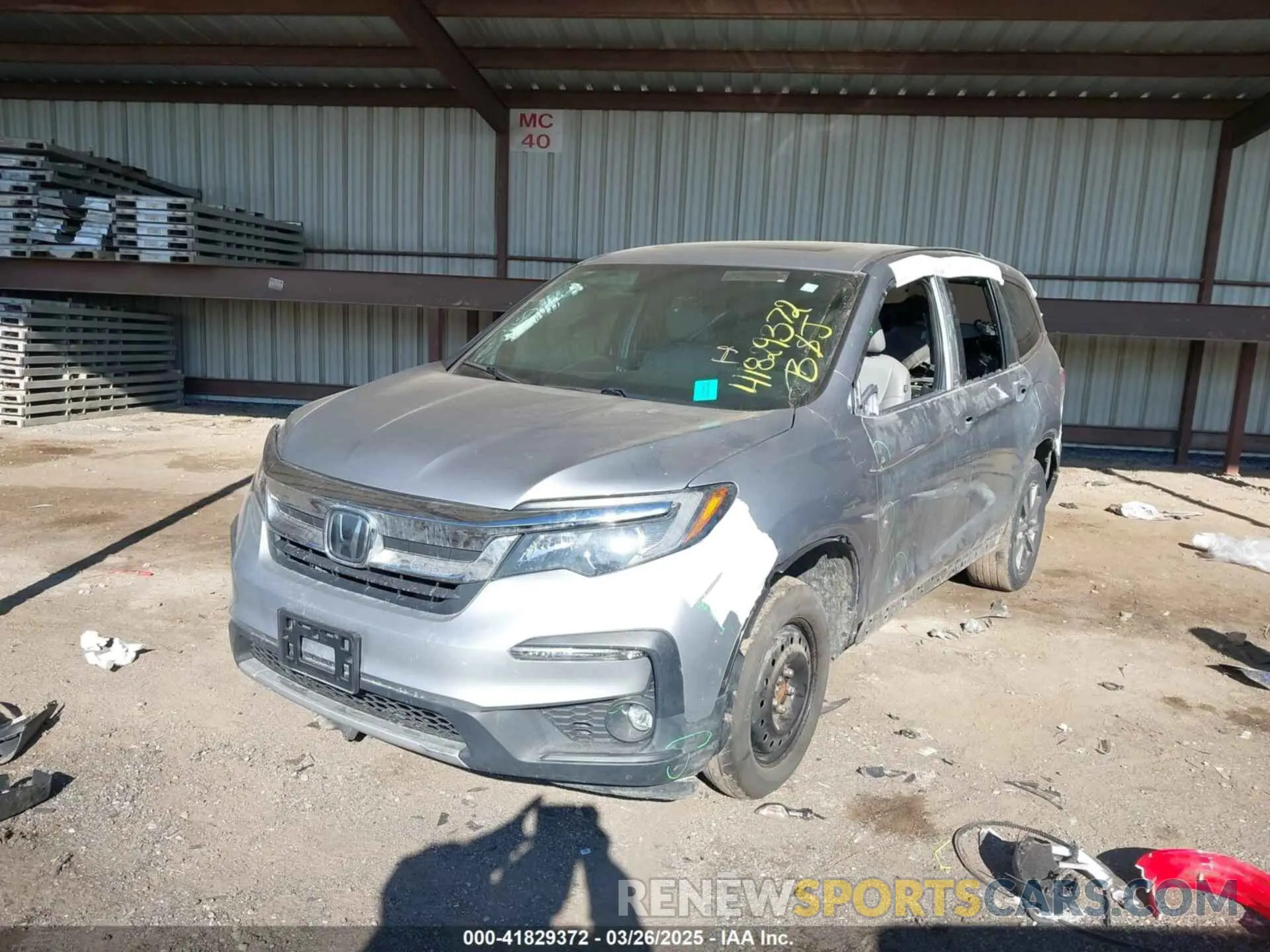 2 Photograph of a damaged car 5FNYF6H56KB091932 HONDA PILOT 2019