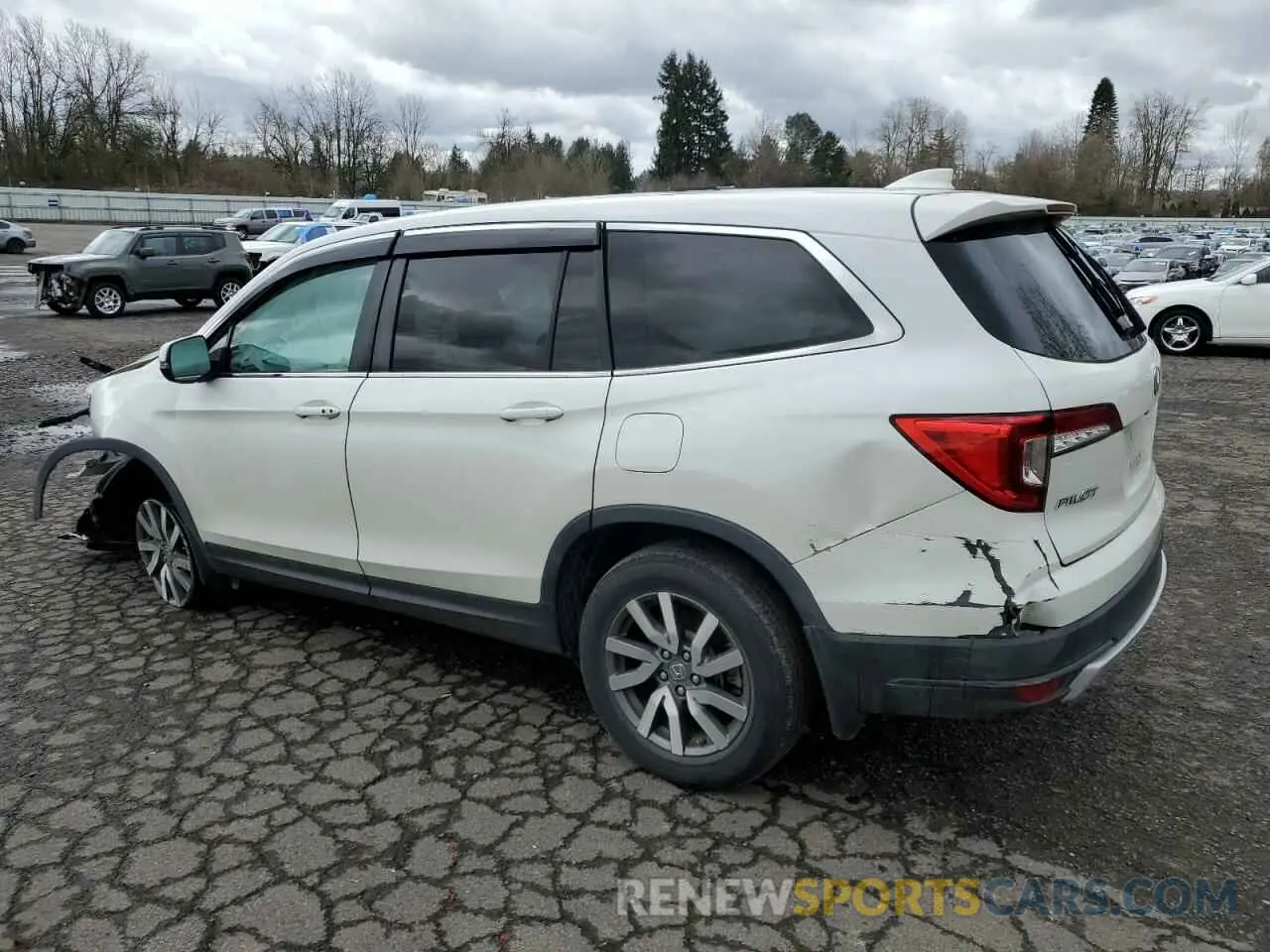 2 Photograph of a damaged car 5FNYF6H57KB022120 HONDA PILOT 2019