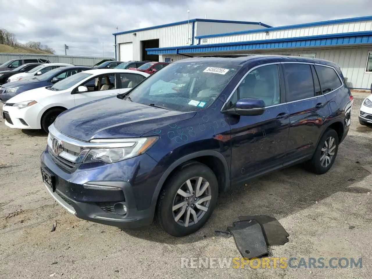 1 Photograph of a damaged car 5FNYF6H5XKB044662 HONDA PILOT 2019