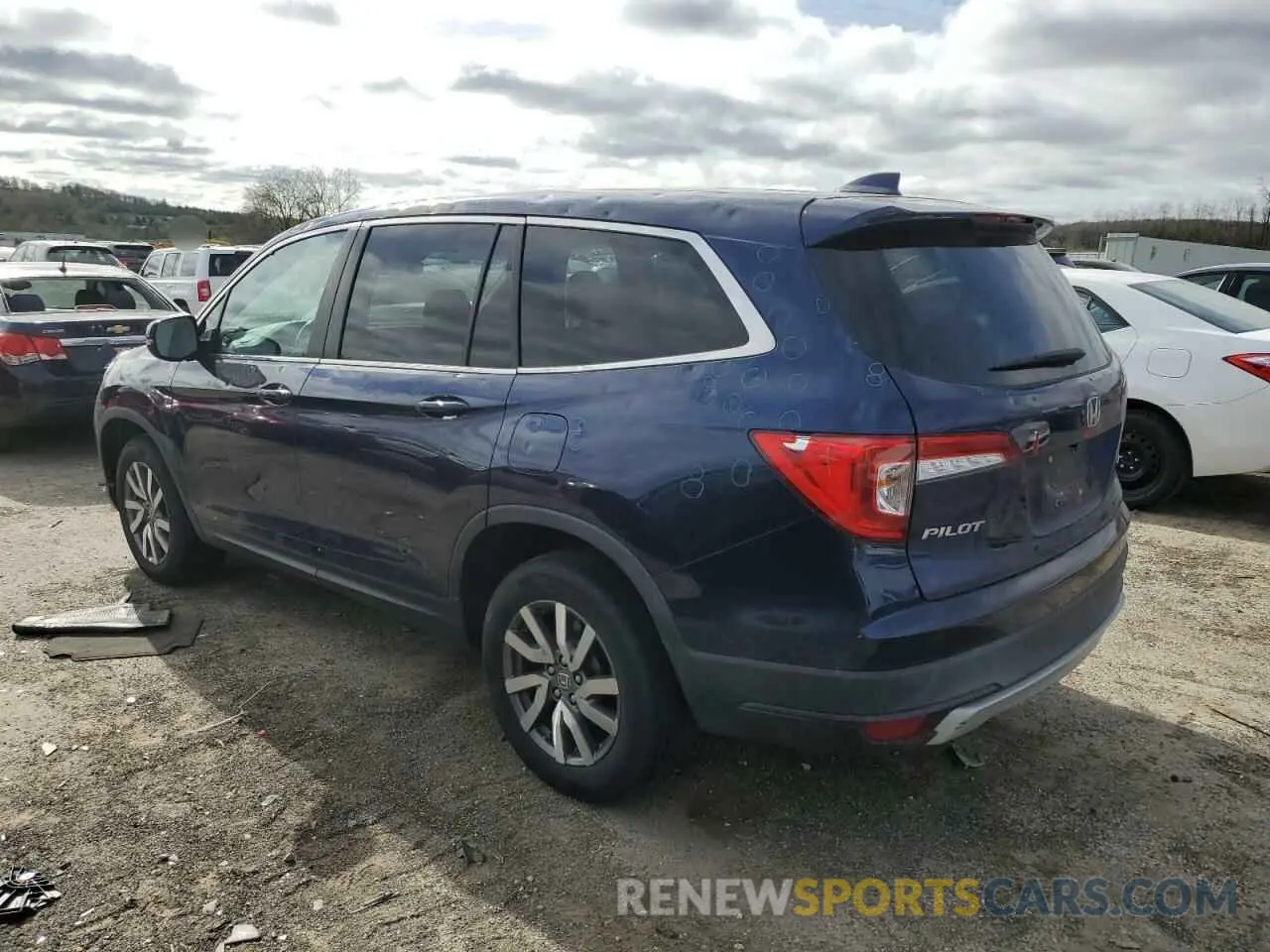 2 Photograph of a damaged car 5FNYF6H5XKB044662 HONDA PILOT 2019