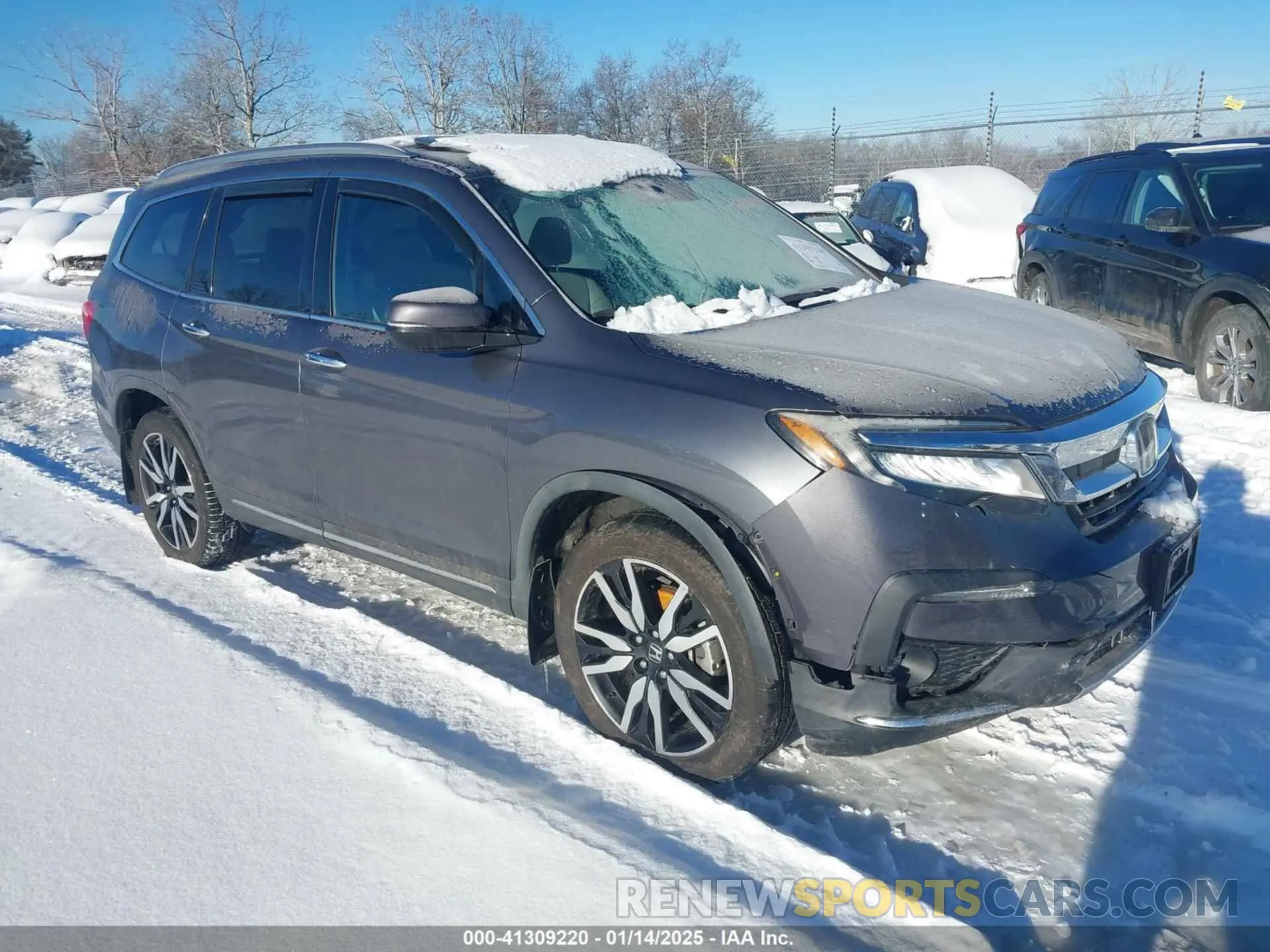 1 Photograph of a damaged car 5FNYF6H91KB094224 HONDA PILOT 2019