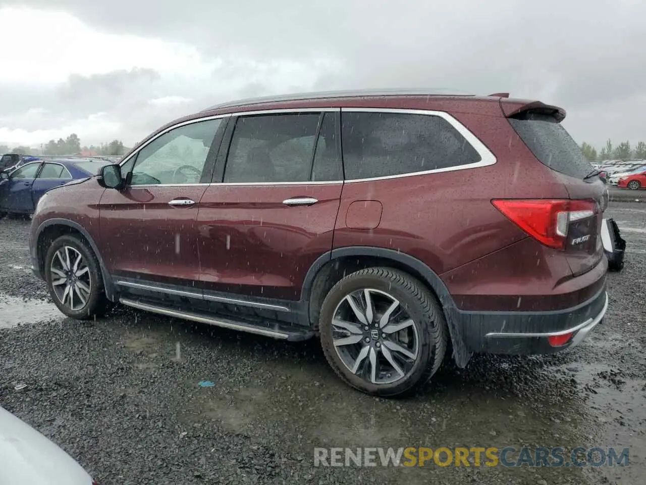 2 Photograph of a damaged car 5FNYF6H94KB056213 HONDA PILOT 2019