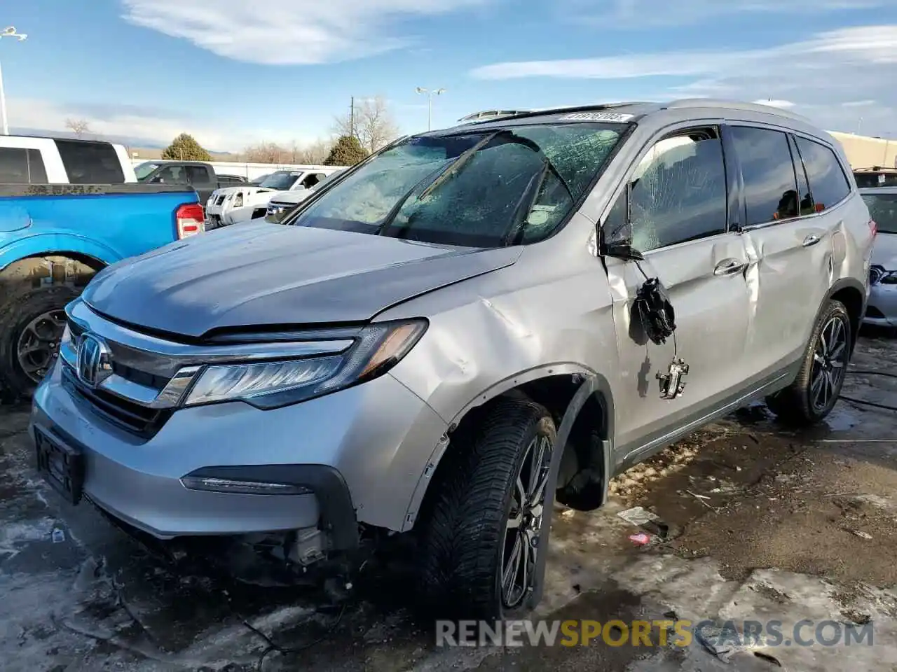 1 Photograph of a damaged car 5FNYF6H96KB097104 HONDA PILOT 2019