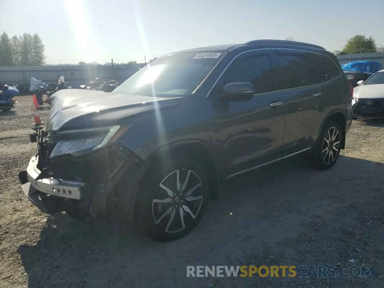 1 Photograph of a damaged car 5FNYF6H9XKB067331 HONDA PILOT 2019