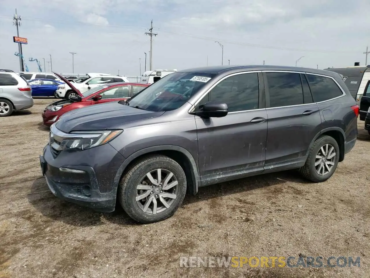 1 Photograph of a damaged car 5FNYF5H34LB008668 HONDA PILOT 2020